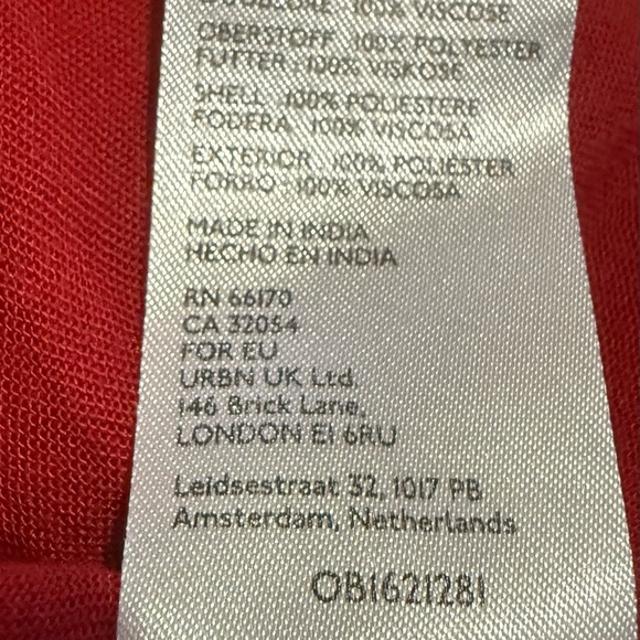 Free People Red Ruffled Backless Babydoll Dress - Picture 9 of 9